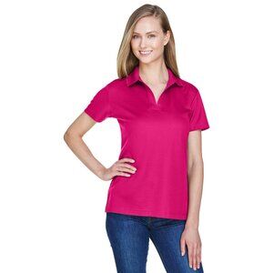 NWT‎ Devon & Jones CrownLux Performance Ladies Plaited Polo - Crown Raspberry XL